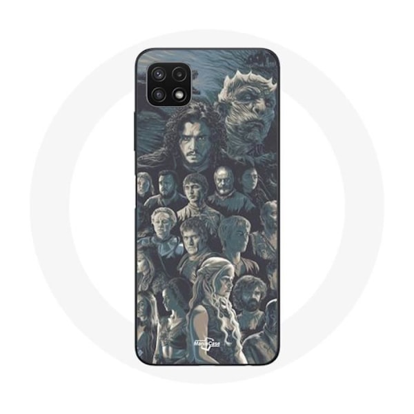 Coque för Samsung Galaxy A22 5G Game of Thrones Säsong 8 Le Trône de Fer Affisch Karaktärer Bakgrund G