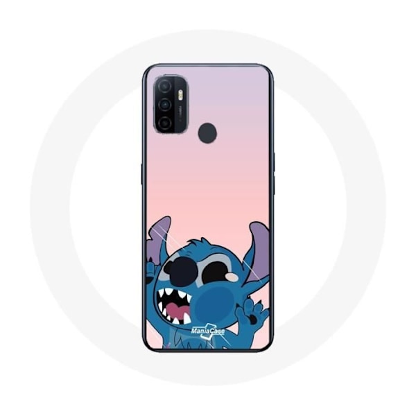 Coque - Maniacase - Oppo A53 - Flexibel - Rosa - Stitch le Nez en l'air Rosa