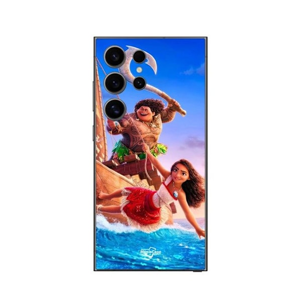 Coque - Maniacase - Samsung Galaxy S25 Ultra - Silikon - Mjuk - Vaiana Maui Disney Svart