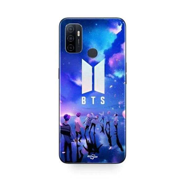 Coque - Maniacase - Oppo A32 - Souple - Noir - BTS gruppsymbol armé
