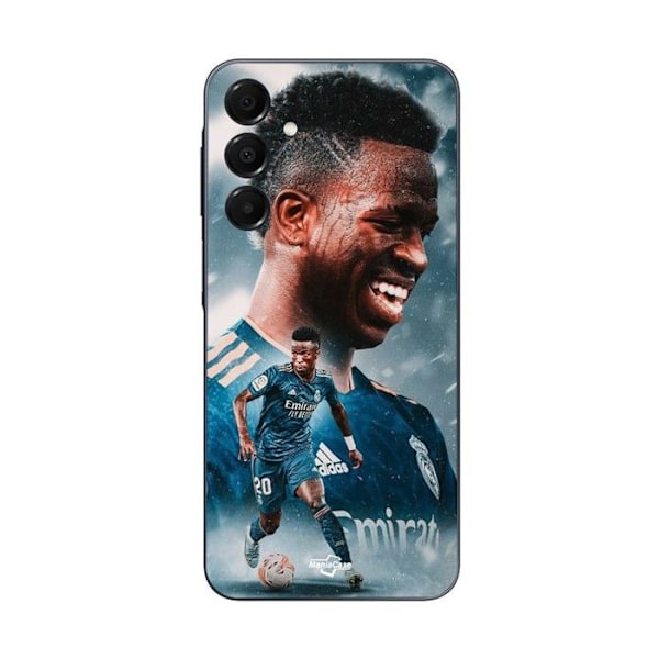 Coque - Maniacase - Samsung Galaxy A16 - Vinicius JR - Blå - Mjuk - Silikon Svart