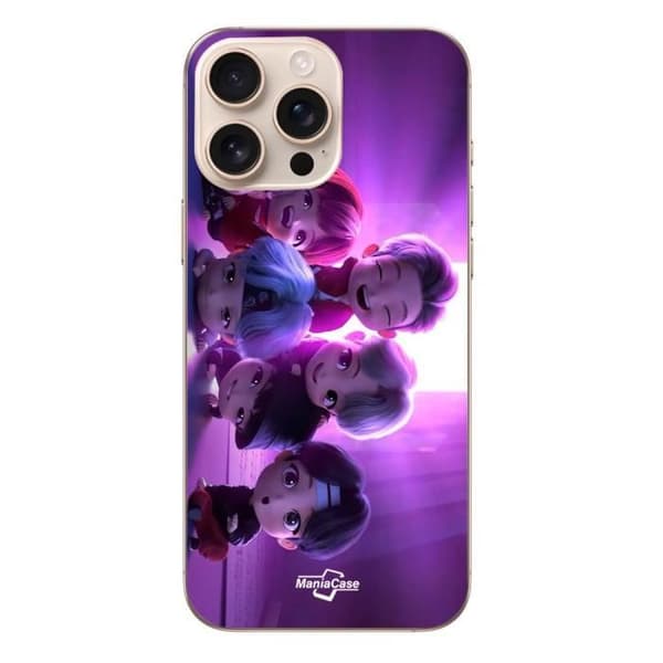 Coque - Maniacase - Iphone 16 Pro - Violet - Blød - Kpop BTS