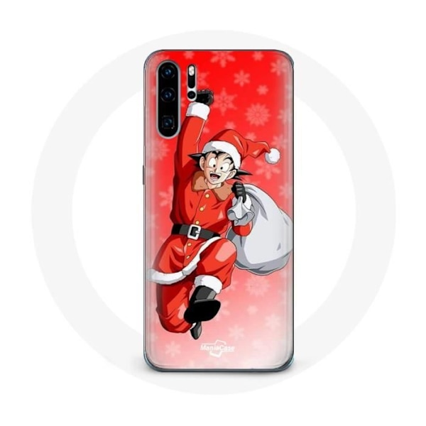 Coque maniacase för Huawei P30 Pro Anime Son Goku Dragon Ball Julafton 2023 Svart