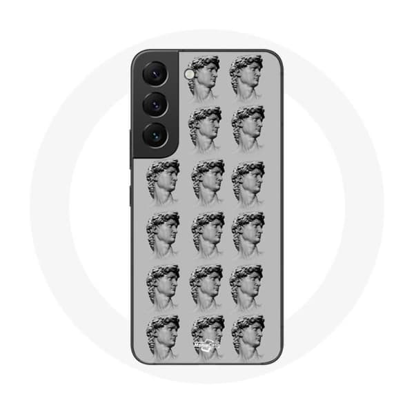 Cover til Samsung Galaxy S21 FE Statue grå baggrund
