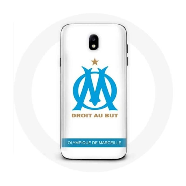 Coque för Samsung Galaxy J5 2017 Olympique de Marseille Logotyp Vit Bakgrund