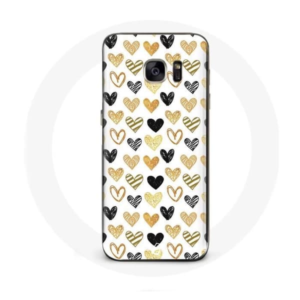 Cover til Samsung Galaxy S6 Hjertebaggrund