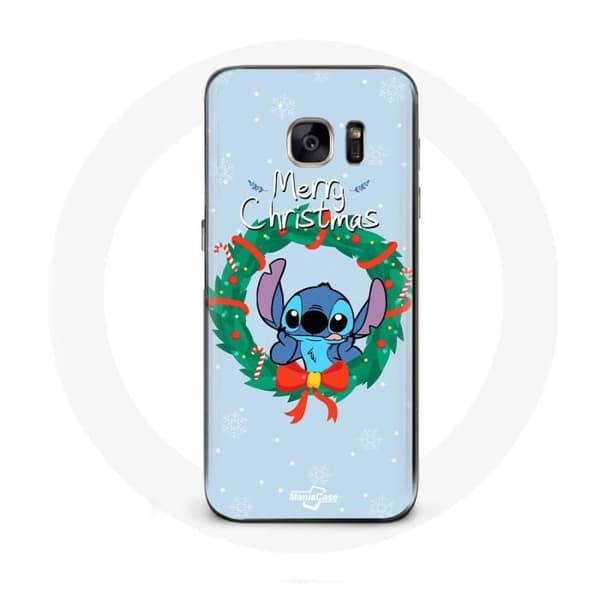 Cover til Samsung Galaxy S6 Stitch sne glad jul blå
