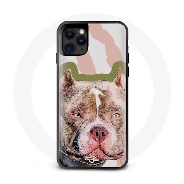 Coque Iphone 13 Mini Pitbullterrier brun