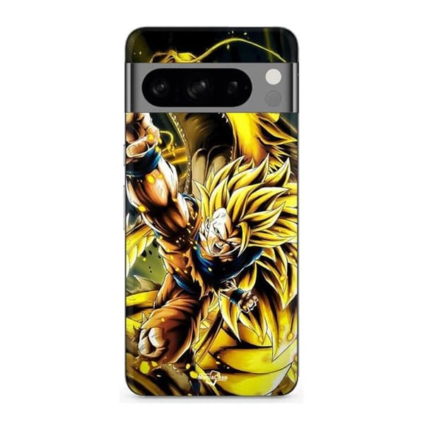 Cover til Google Pixel 8 Pro Son Goku Super Saiyan SSJ3 Dragon Attack Point svart