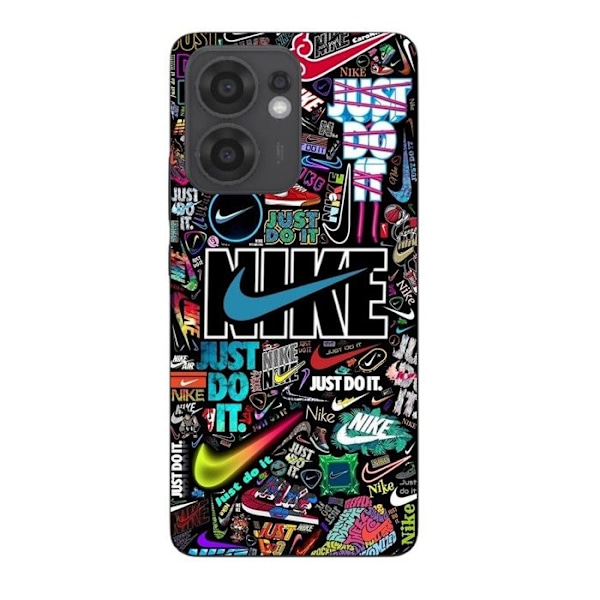 Telefonfodral - Maniacase - Oppo Reno 13F - Silikon - Mjuk - Färgglad Svart
