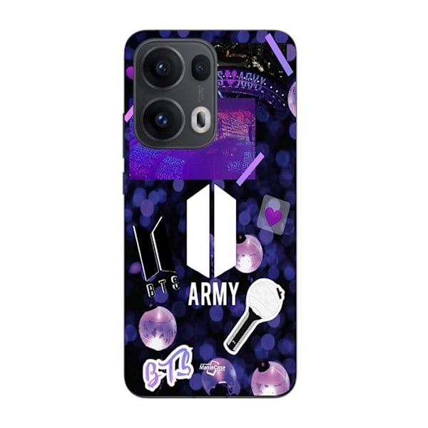 Coque Maniacase för Oppo Reno 13 Pro 5G BTS armélogotyp Bangtan Subs Svart