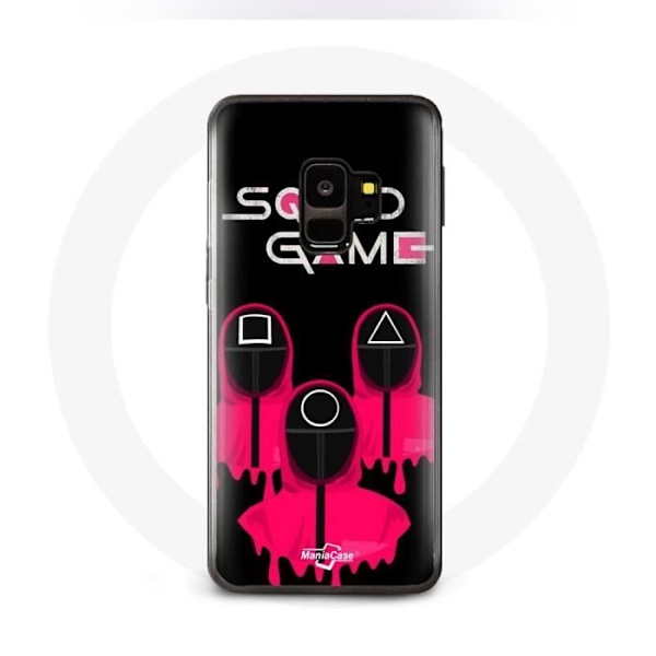 Coque för Samsung S9 plus Squid Game masker fyrkant, triangel och cirkel