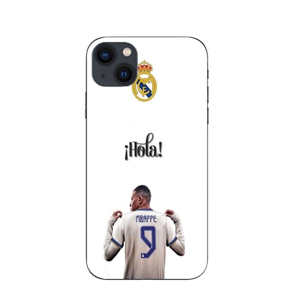 Coque Maniacase för iPhone 15 Plus Kylian Mbappe Real Madrid 9 Hola svart