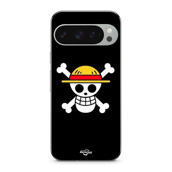 Coque - Maniacase - Google Pixel 9 Pro - One Piece Flagga - Silikon - Mjuk Svart