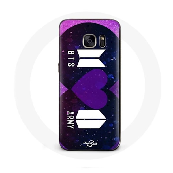 Coque för Samsung Galaxy S6 Bangtan Sonyeondan Logotyp BTS och Logotyp ARMY Jag lila dig