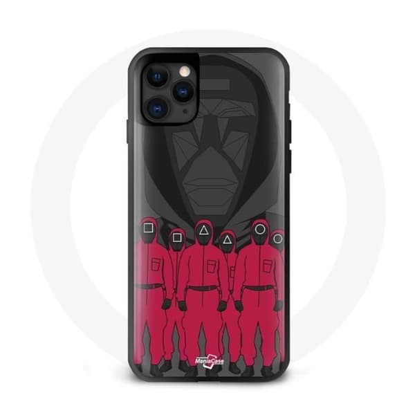 Coque iPhone 13 Pro Max Squid Game -kasvot