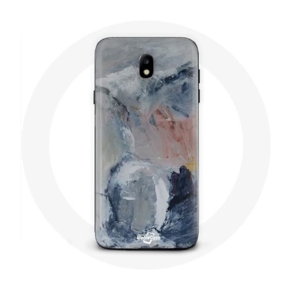 Coque för Samsung Galaxy J5 2017 Bakgrund av grå abstrakt textur