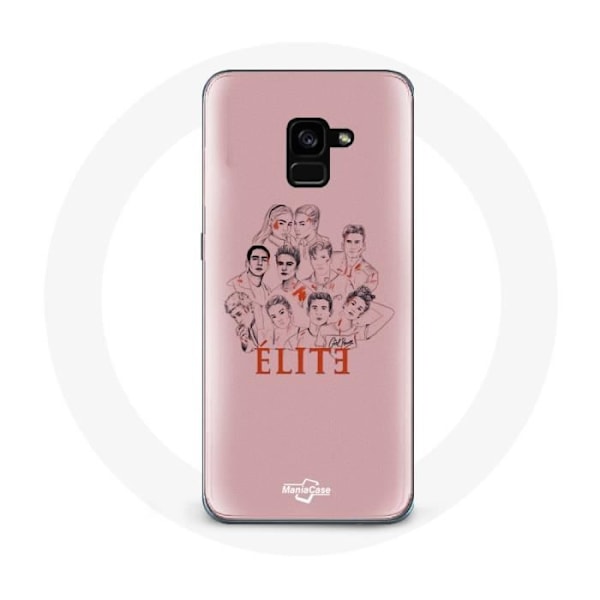 Coque för Samsung Galaxy A8 Plus Elite Säsong 5 Affisch karaktärer Fanart Logotyp