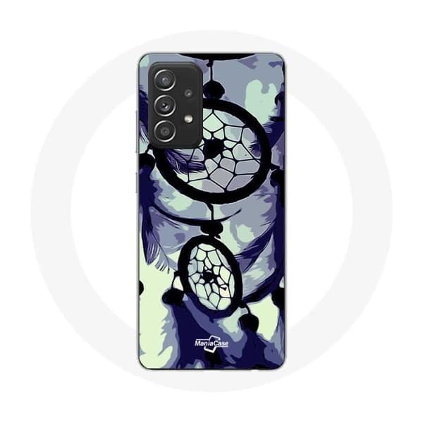 Coque för Samsung Galaxy A52 Drömfångare lila grå och svart