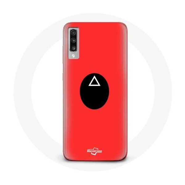 Coque - Squid Game - Samsung Galaxy A70 - Flexibel - Röd - Triangelmask