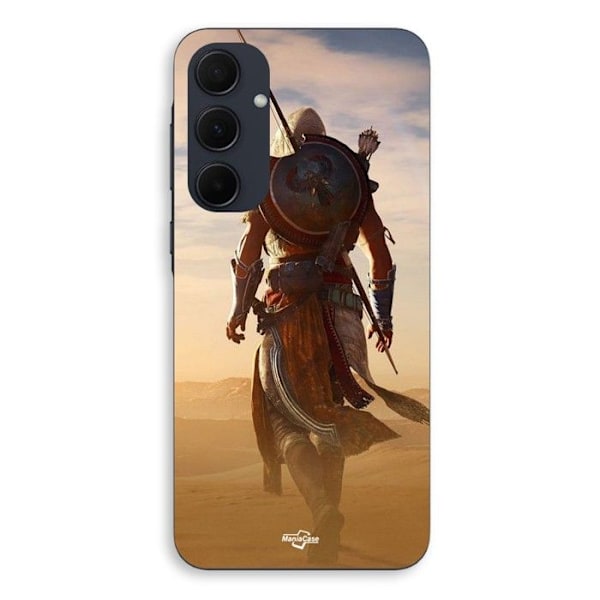 Coque - Maniacase - Samsung Galaxy A35 - Svart - Mjuk - Assassin's Creed Soldat