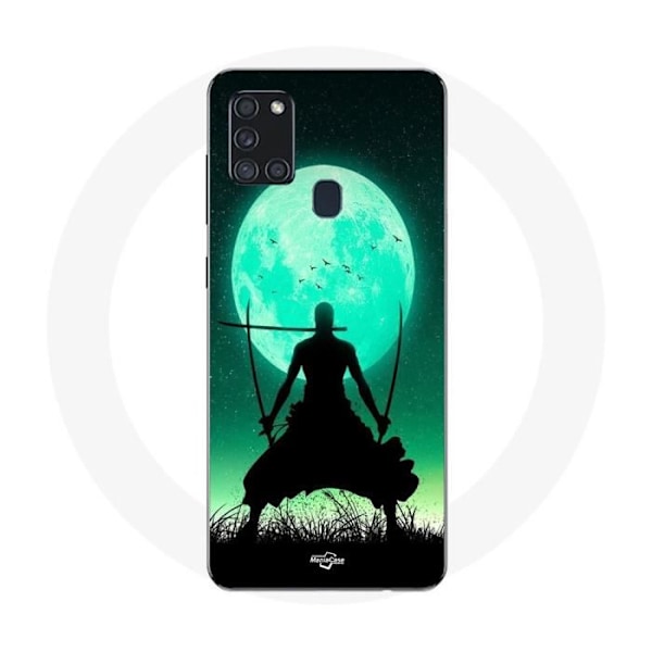 Coque Maniacase för Samsung Galaxy A21s Roronoa Zoro trefaldig svärd fullmåne