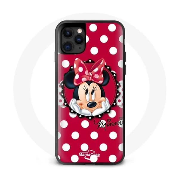 Cover - Maniacase - Iphone 13 Mini - Minnie Mouse - Blød - Sort - Sjovt design