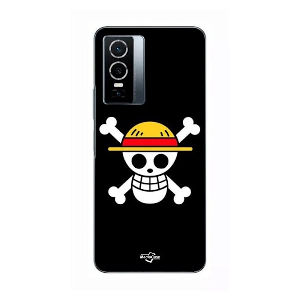 Coque för Vivo Y76 5G One Piece-piraterap och Straw Hat Maniacase SVART