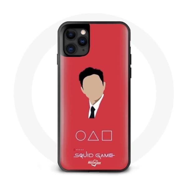 Coque maniacase pour Iphone 13 mini Squid Game face Svart