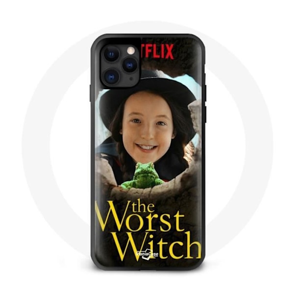 Coque Iphone 11 klumpig häxa Amandine Malabul den värsta häxan grodhatten Svart