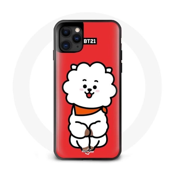 Coque för Iphone 11 Pro Max BTS Bangtan Boys BT21 RJ av Jin Röd Bakgrund
