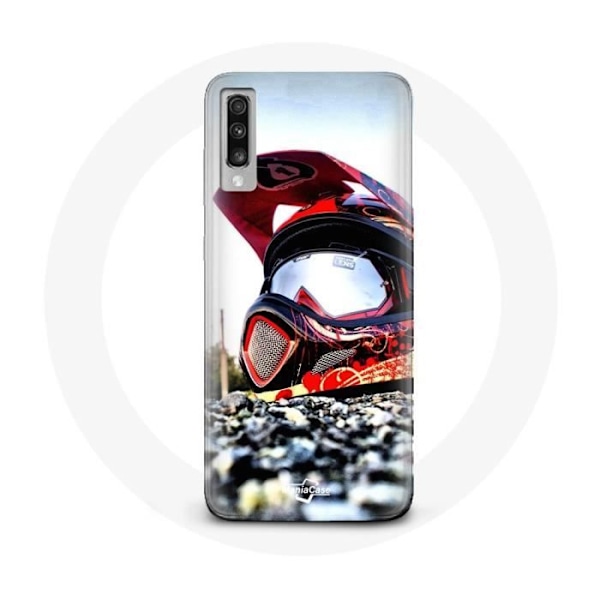 Coque - Maniacase - Samsung Galaxy A70 - Svart - Flexibel - MotoCross Svart