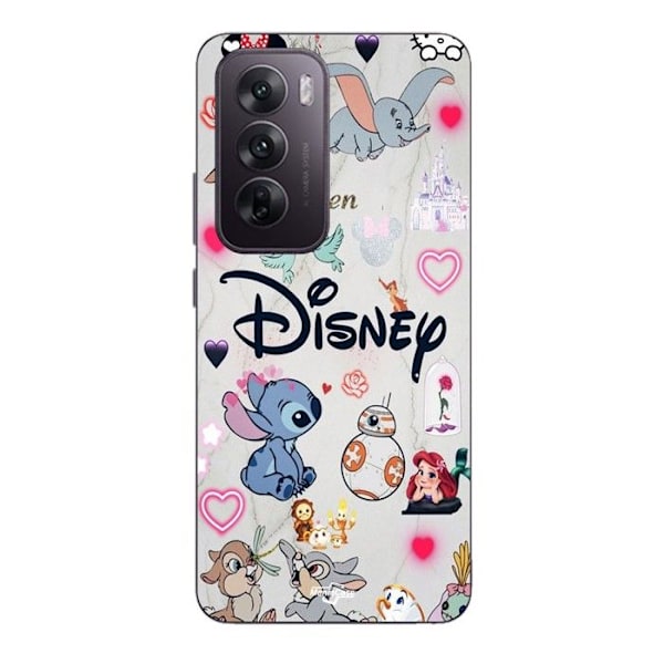 Telefonfodral - Maniacase - Oppo Reno 12 5G - Silikon - Disney - Mjuk Svart