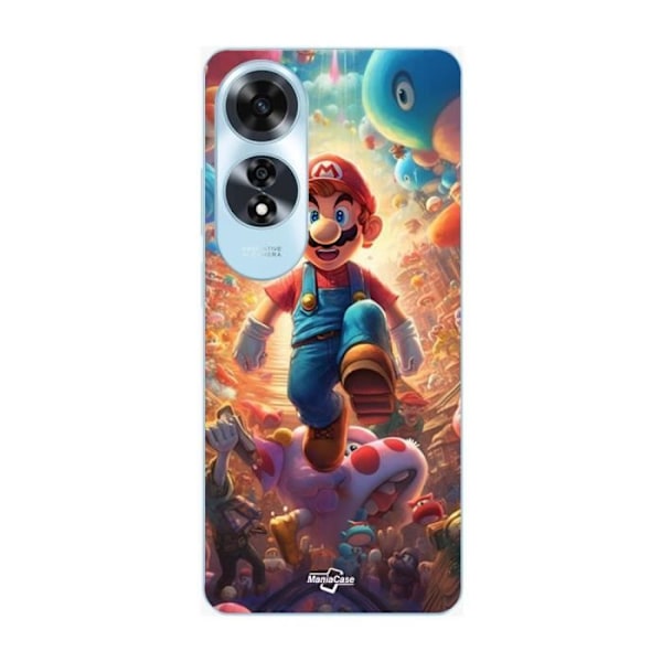 Coque - Maniacase - Oppo A60 - Super Mario Bros - Flexibel - Svart