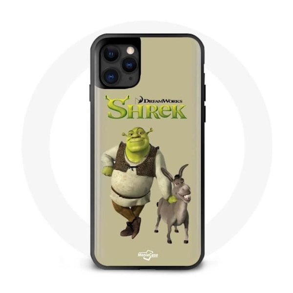 Coque - Shrek - Iphone 12 Pro Max - Blød - Sort - Stødbeskyttelse