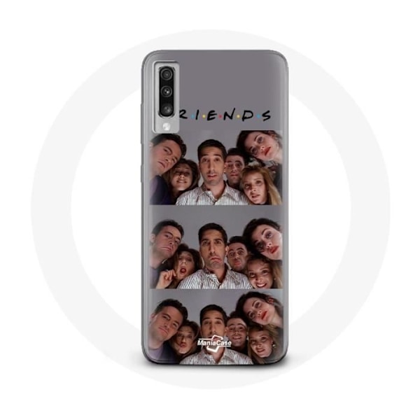 Coque - Samsung - Galaxy A70 - Mjuk - Grå - Friends Selfie