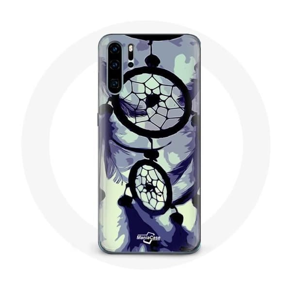Cover til Huawei P30 Drømmefanger lilla grå og sort