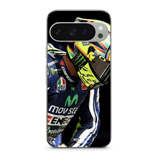 Coque - MANIACASE - Google Pixel 9 Pro - Mjuk - Valentino Rossi - Svart Svart