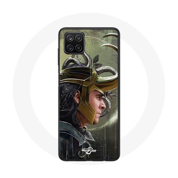 Coque maniacase för Samsung Galaxy A22 4G Loki Thor Ragnarok med hörlurar Fanart Säsong 1 Svart