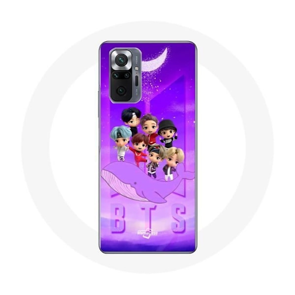 Coque för Xiaomi Redmi Note 10 Pro BTS TinyTAN Animation Affisch RM Jin Suga J-Hope Jimin Jungkook Och V Zero O'Clock