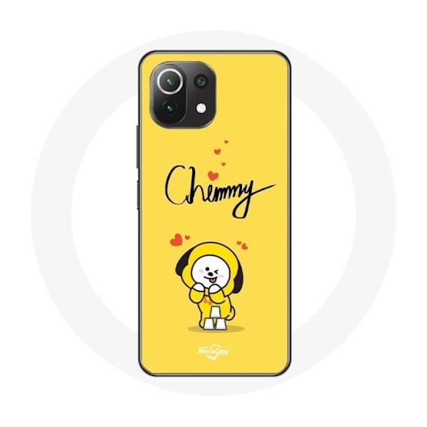 Plånbok för Xiaomi Mi 11 Lite BTS Bangtan Boys BT21 Chimmy Jimin Gult Bakgrund