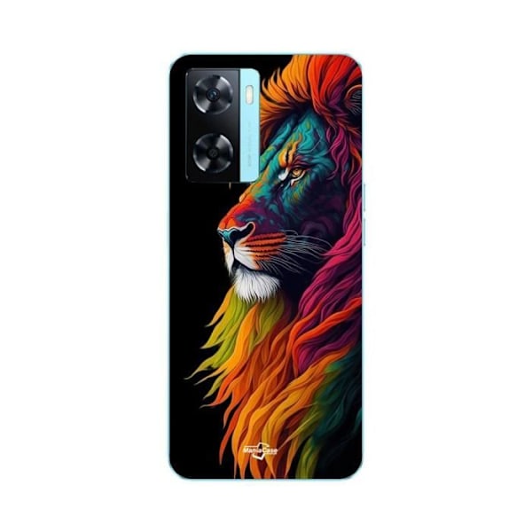 Coque för Oppo A57 4G Färgglad Majestätisk Lejon Maniacase