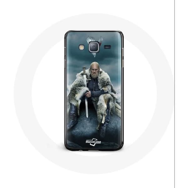 Coque - Vikings - Samsung Galaxy J3 2016 - Mjuk - Grå - Logotyp V Svärd Grå
