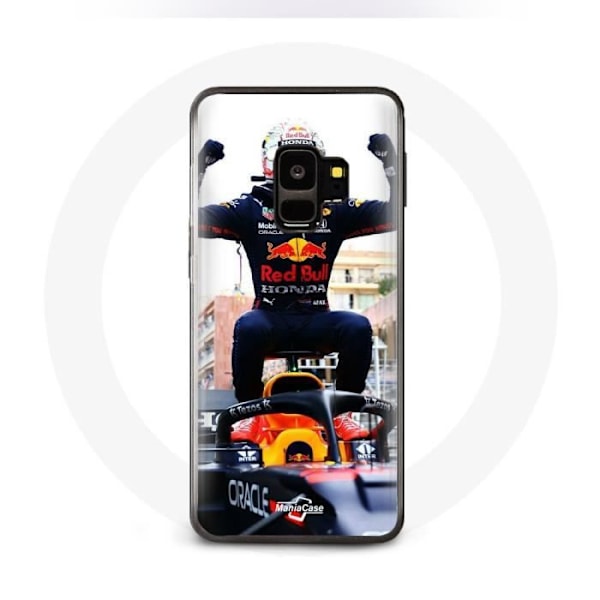 Coque för Samsung Galaxy S9 Plus Formel 1 Verstappen F1-förare svart röd och gul