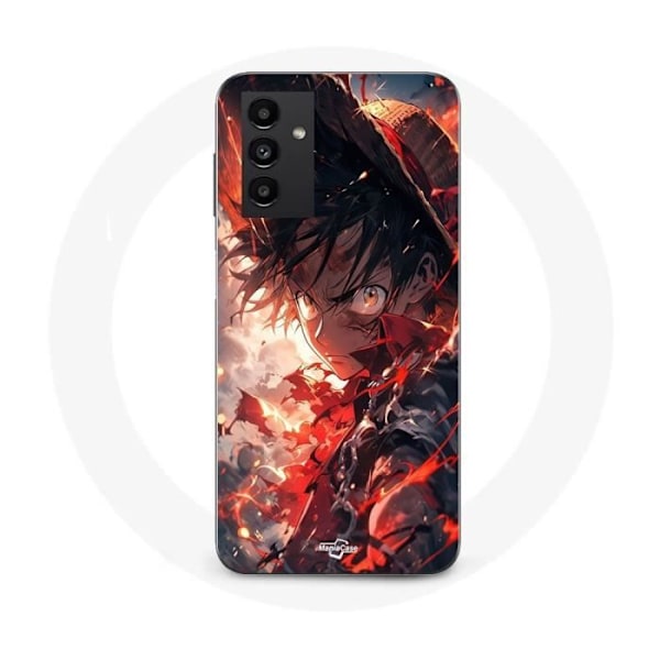 Coque - Maniacase - Samsung Galaxy A13 5G - Luffy argig - Svart - Mjuk
