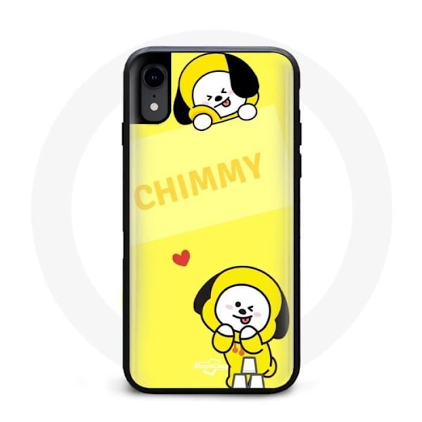 Coque för Iphone XS Max BTS Bangtan BT21 Chimmy Jimin Gul Bakgrund