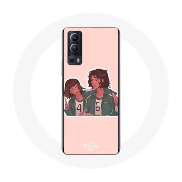 Coque Vivo Y72 Squid Game Ji Yeong och Kang Sae Byeok