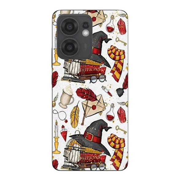 Coque Maniacase för Oppo Reno 13F Harry Potter Hatt Trollformler Svart