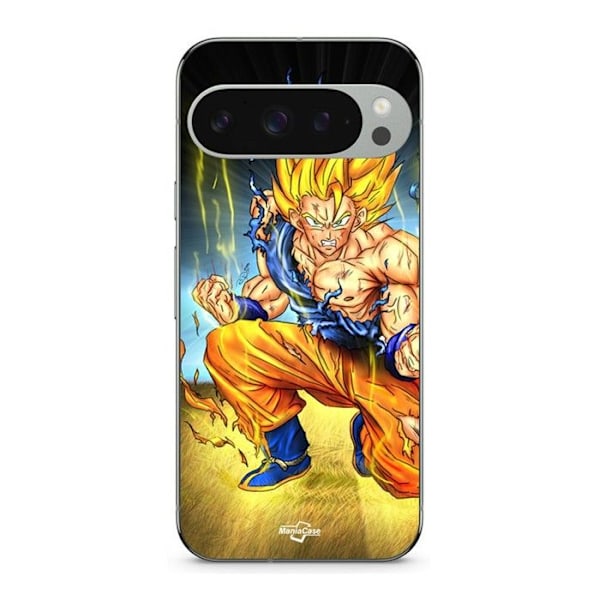Coque - MANIACASE - Google Pixel 9 Pro - Silikon - Mjuk - Goku Knä på Marken Svart