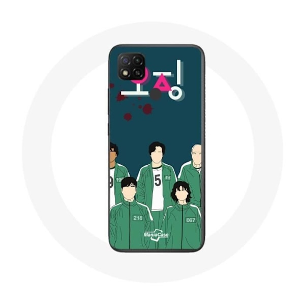 Coque Xiaomi Redmi 9C Squid Game Affisch karaktärer Konst